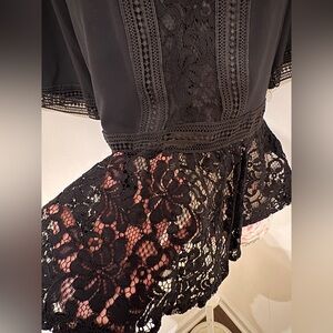 Zara Elegant Black Lace Fabric